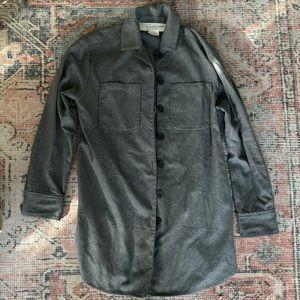 Treasure & Bond Long Gray Shacket Size XS
